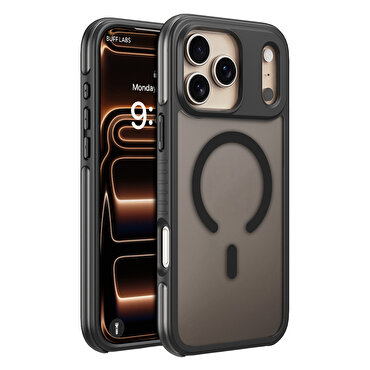 Buff iPhone 18 Pro Max / 17 Pro Max MagSafe Air Bumper Kılıf - Siyah