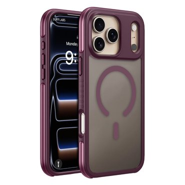 Buff iPhone 18 Pro / 17 Pro MagSafe Air Bumper Kılıf - Dark Cherry
