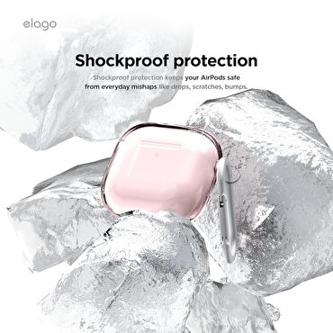 KA-Elago AirPods4 Clear Hang Case-Lovely Pink
