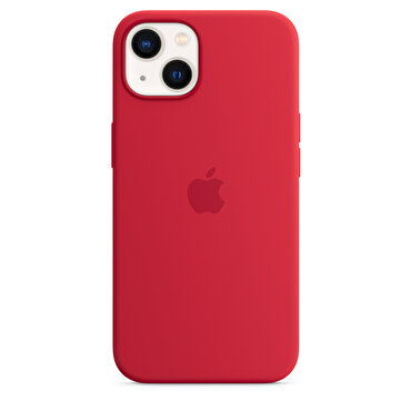 iPhone 13 için MagSafe özellikli Silikon Kılıf - (PRODUCT)RED