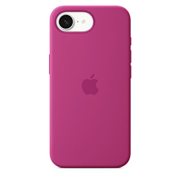 iPhone 16e için Silikon Kılıf – Fuşya