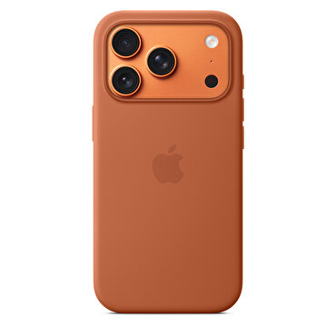 iPhone 17 Pro için MagSafe özellikli Silikon Kılıf - Terra Cotta