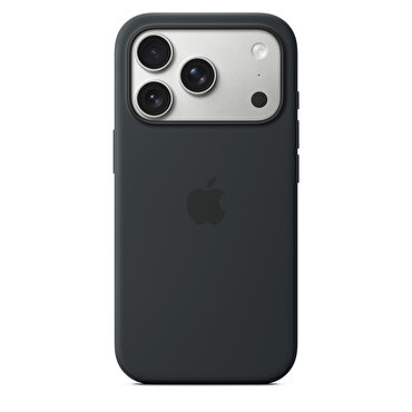 iPhone 17 Pro için MagSafe özellikli Silikon Kılıf - Siyah