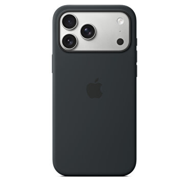 iPhone 17 Pro Max için MagSafe özellikli Silikon Kılıf - Siyah