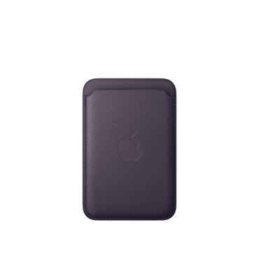 iPhone için MagSafe özellikli Mikro Dokuma Cüzdan - Gece Yarısı Moru