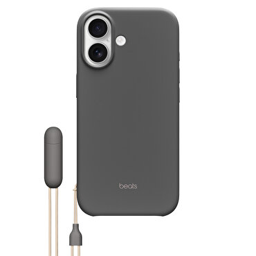 MagSafe özelliği ve Kamera Denetimi düğmesine sahip Beats iPhone 17 Kickstand Kılıfı - Granit Grisi