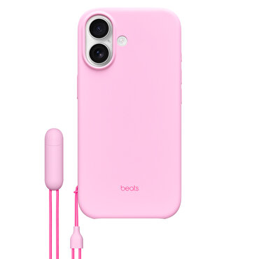 MagSafe özelliği ve Kamera Denetimi düğmesine sahip Beats iPhone 17 Kickstand Kılıfı - Çakıl Pembesi