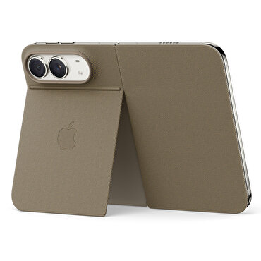 iPhone Duo için Stantlı Folio - Vizon Grisi