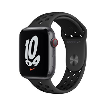 Apple Watch Nike SE GPS + Cellular , 44mm Uzay Grisi Alüminyum Kasa ve Antrasit/Siyah Nike Spor Kordon - MKT73TU/A MKT73TU/A