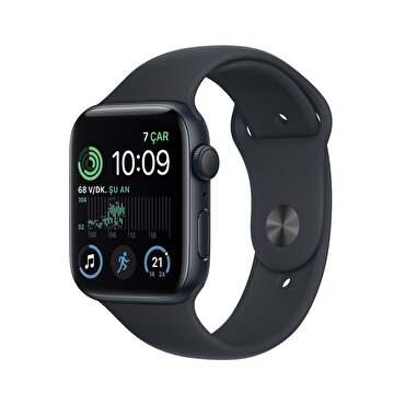 Apple Watch SE GPS 44mm Gece Yarısı Alüminyum Kasa ve Gece Yarısı Spor Kordon - MNK03TU/A MNK03TU/A