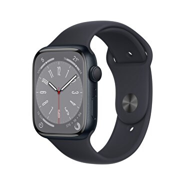 Apple Watch Series 8 GPS 45mm Gece Yarısı Alüminyum Kasa Gece Yarısı Spor Kordon - MNP13TU/A MNP13TU/A