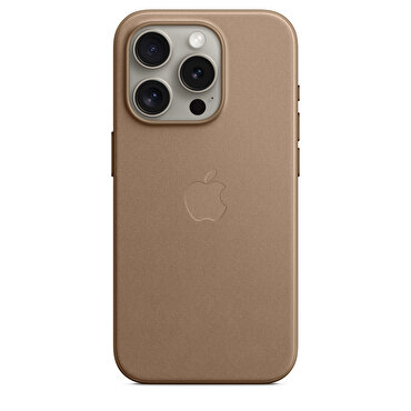 Apple iPhone 15 Pro için MagSafe özellikli Mikro Dokuma Kılıf - Vizon Grisi MT4J3ZM/A