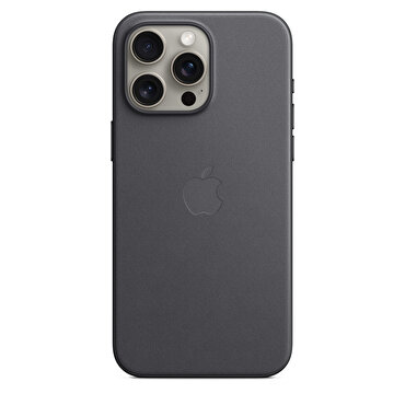 Apple iPhone 15 Pro Max için MagSafe özellikli Mikro Dokuma Kılıf - Siyah MT4V3ZM/A