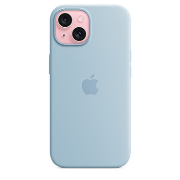 iPhone 15 için MagSafe özellikli Silikon Kılıf - Açık Mavi - MWND3ZM/A MWND3ZM/A