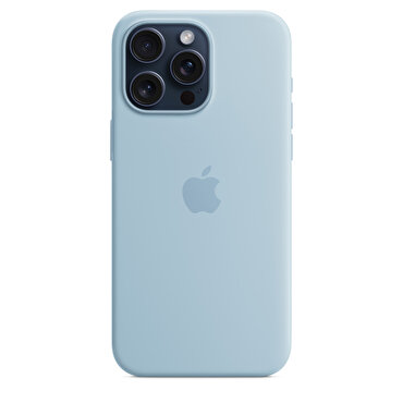 iPhone 15 Pro Max için MagSafe özellikli Silikon Kılıf - Açık Mavi - MWNR3ZM/A MWNR3ZM/A