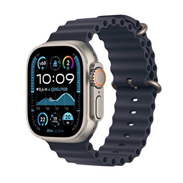 Apple Watch Ultra 2 GPS + Cellular 49mm Natürel Titanyum Kasa  Lacivert Ocean Kordon 