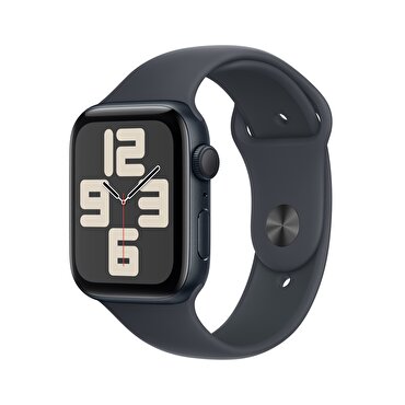 Apple Watch SE GPS 40mm Gece Yarısı Alüminyum Kasa  Gece Yarısı Spor Kordon - M/L 