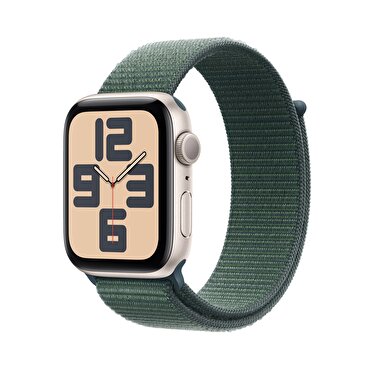 Apple Watch SE GPS 40mm Yıldız Işığı Alüminyum Kasa  Göl Yeşili Spor Loop 