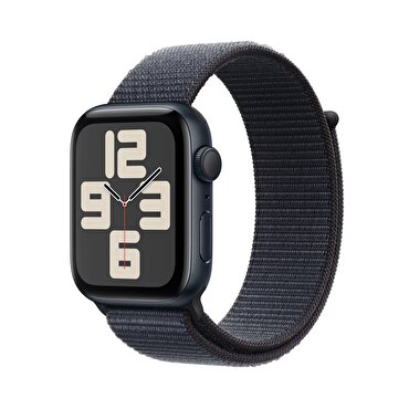 Apple Watch SE GPS 44mm Gece Yarısı Alüminyum Kasa  Mürekkep Moru Spor Loop 