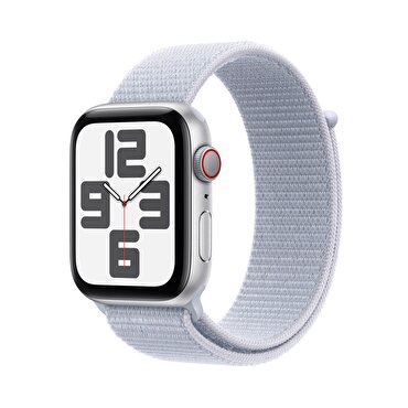 Apple Watch SE GPS + Cellular 40mm Gümüş Rengi Alüminyum Kasa  Bulut Mavisi Spor Loop 