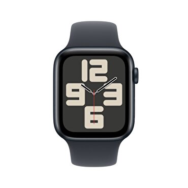 Apple Watch SE GPS + Cellular 44mm Gece Yarısı Alüminyum Kasa  Gece Yarısı Spor Kordon - S/M 
