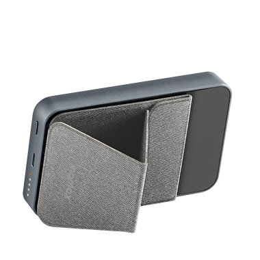 Momax Magnetic Stand Powerbank 5000Mah - Siyah 4894222068124