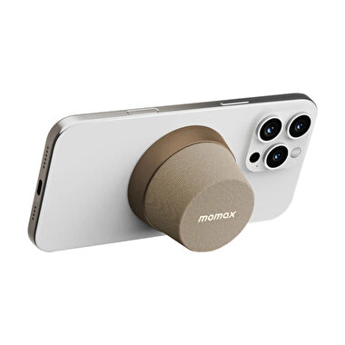 MOMAX BS6HKL2 1-Vibe Go Manyetik Wireless Taşınabilir Kablosuz Bluetooth Hoparlör Çöl Titanyum 4894222078581