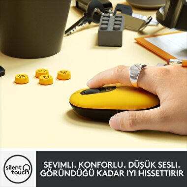 Logitech POP Kablosuz Mouse - Sarı 5099206101654