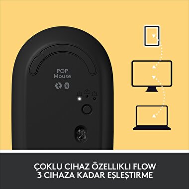 Logitech POP Kablosuz Mouse - Sarı 5099206101654