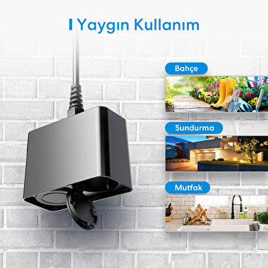Meross Akıllı Dış Ortam Priz 2li 600358069942