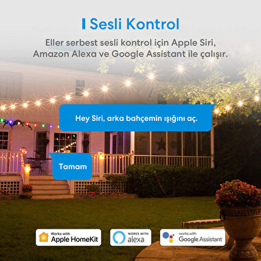 Meross Akıllı Dış Ortam Priz 2li 600358069942