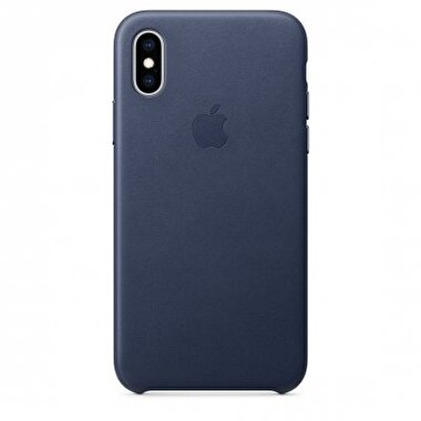 Apple iPhone XS Deri Kılıf  Gece Mavisi MRWN2ZM/A