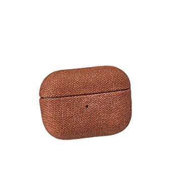 Piili Airpods Pro 2 Kumaş Kılıf - Kahverengi 6944629158374