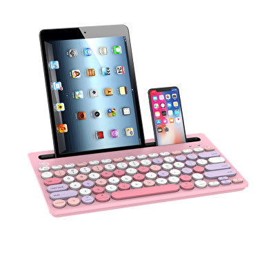 FD Three Bluetooth Klavye - Pembe 6957659006706