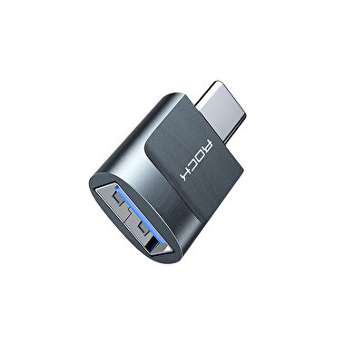 Rock Type-C USB Çevirici - Uzay Grisi 6972283947928