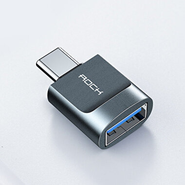 Rock Type-C USB Çevirici - Uzay Grisi 6972283947928