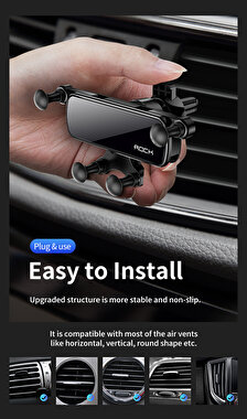 Rock Gravity Air Vent  Araç İçi iPhone Tutucu 6972626349099