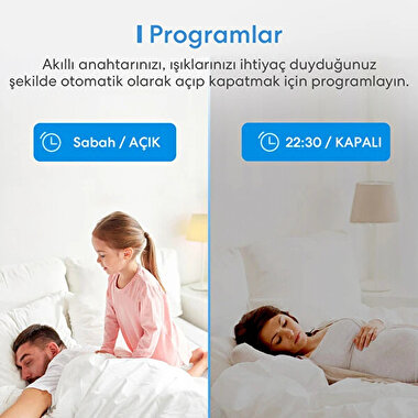Meross Akıllı Wifi Duvar İçi Anahtar 6973696567888