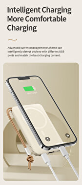 Rock 10000 mAh 20W MagSafe Powerbank - Beyaz 6974282126588
