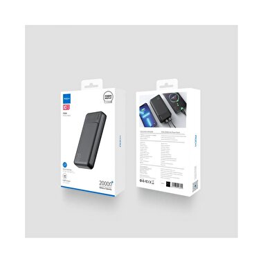 Rock PD Hızlı Şarj 20000 mAh PowerBank - Siyah 6974282126687