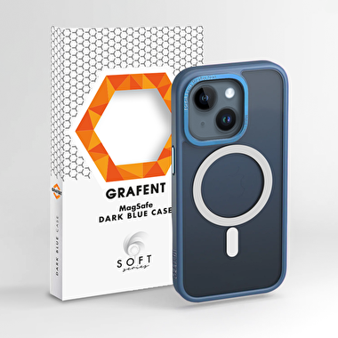 Grafent Soft Serisi iPhone 14 MagSafe Kılıf - Mavi 7394090000040