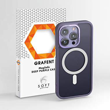 Grafent Soft iPhone 14 Pro MagSafe Kılıf-Mor 7394090000045