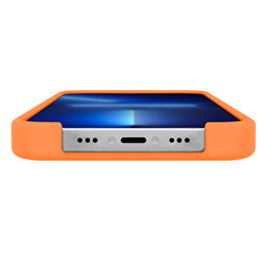 Buff iPhone 13 Pro Rubber Fit Kılıf - Turuncu 8682750457611