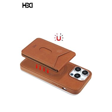 HDD iPhone 15 Pro Max Magsafe Deri Kılıf Siyah 8683140678005