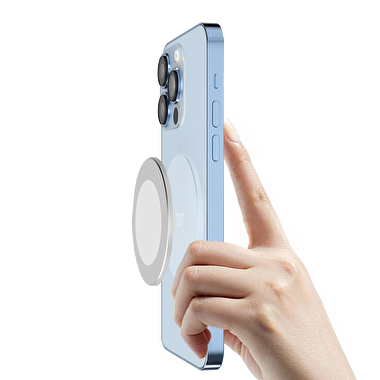 Buff Magsafe Wall Holder Telefon Tutucu - Gümüş 8683548211675