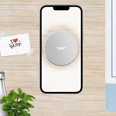 Buff Magsafe Wall Holder Telefon Tutucu - Gümüş 8683548211675