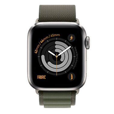 Buff Apple Watch Fabric Band 42/44/45mm- Yeşil 8683548213617