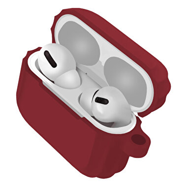 Buff Airpods Pro Rubber Silikon Kılıf - Bordo 8683548214522