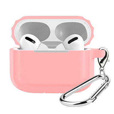Buff Airpods Pro Rubber Silikon Kılıf - Pembe 8683548214539