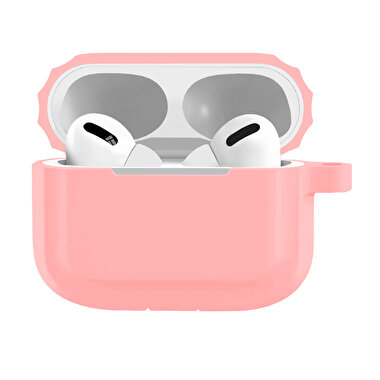 Buff Airpods Pro Rubber Silikon Kılıf - Pembe 8683548214539